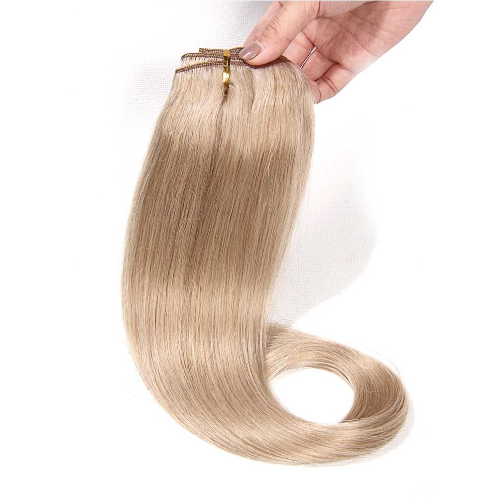 Idolra Wholesale Colored 24 Inch Clip In Malaysian Real Virgin Human Hair Extensions